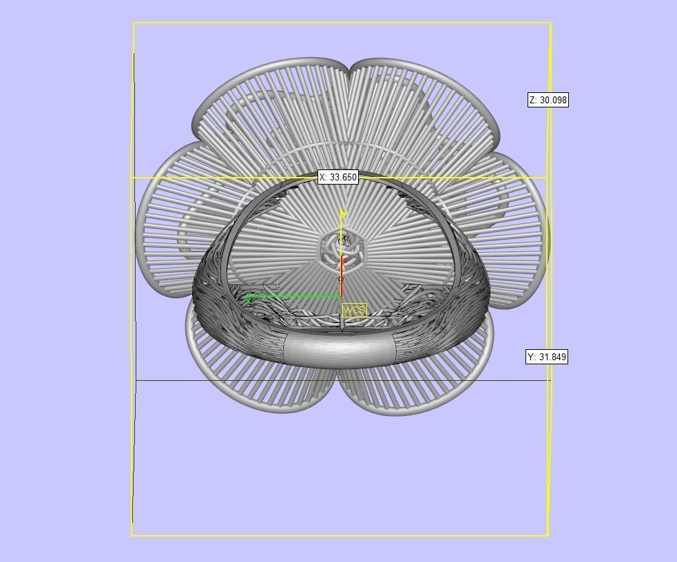 Elegant Filigree Ring 3D print model_9