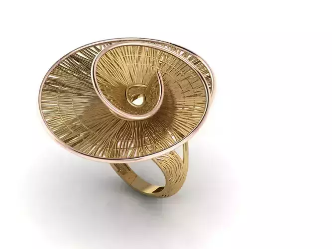 Step of filigree style ring