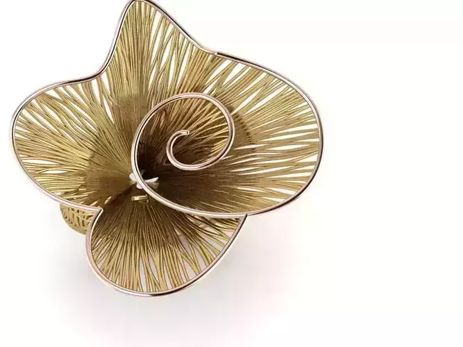 Simple filigree 3d printable ring