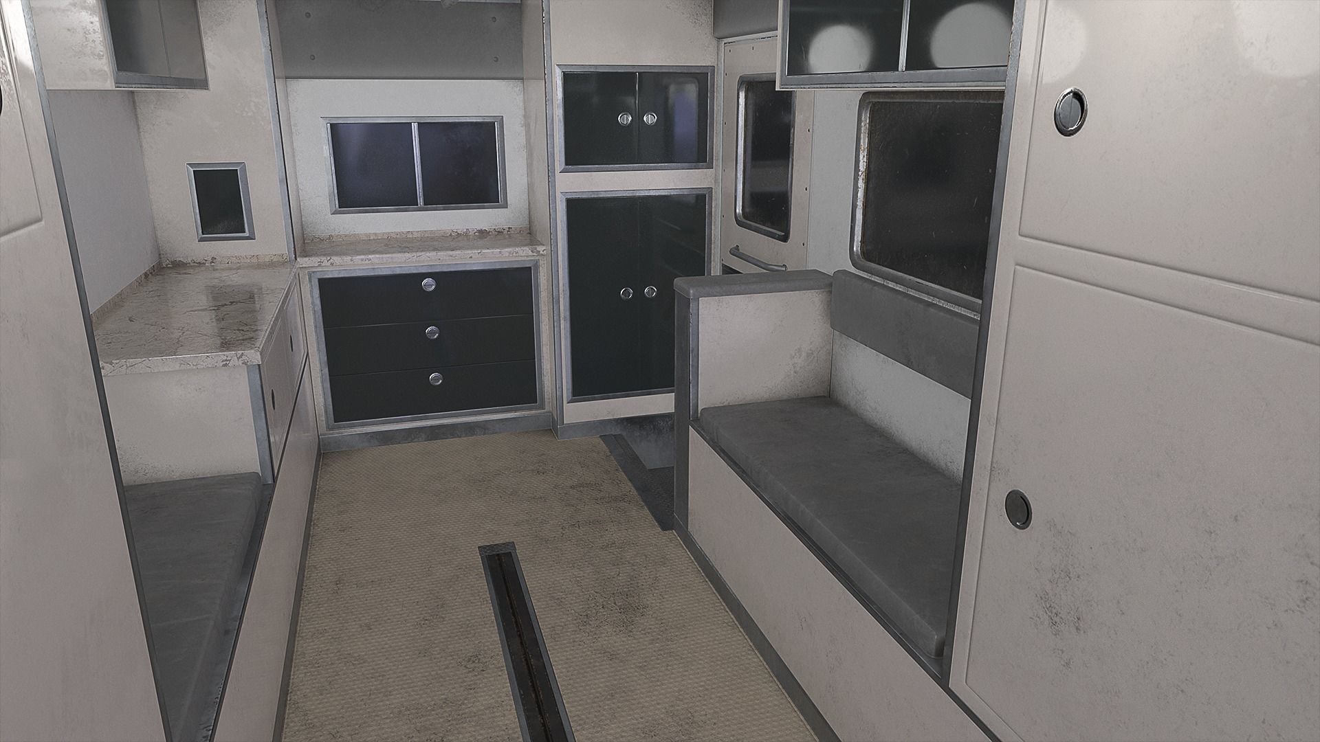 Ambulance Type 3 - V4 Low-poly 3D model_11