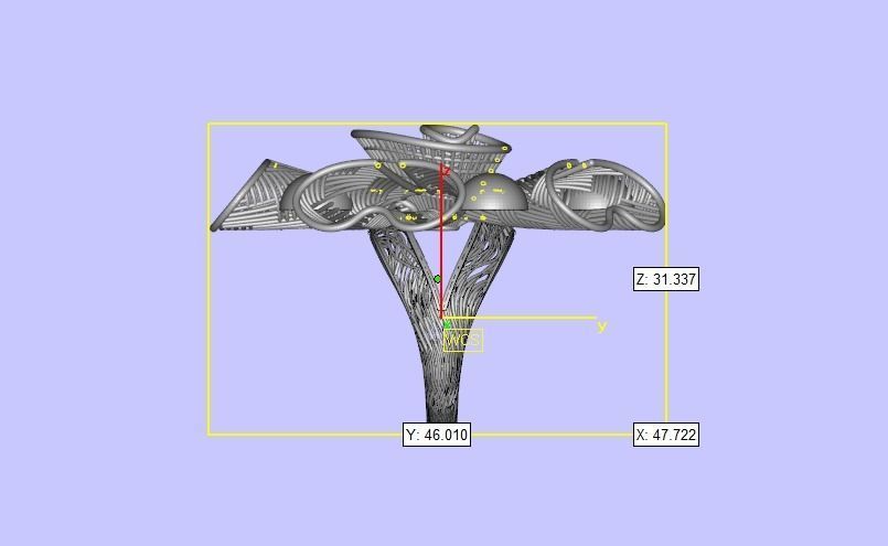Adorable very beautiful Filigree Ring 3D print model_3