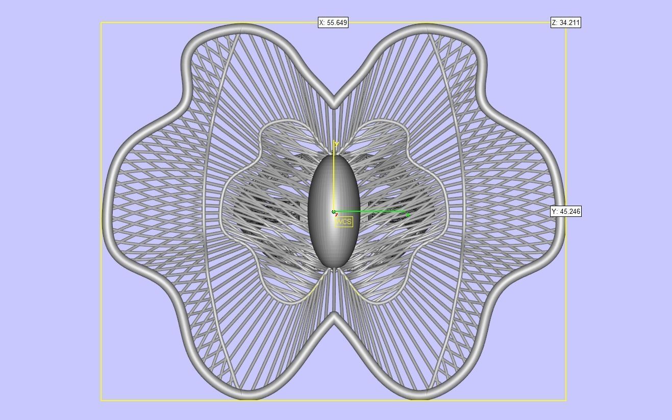 Butterfly filigree ring 3D print model_4