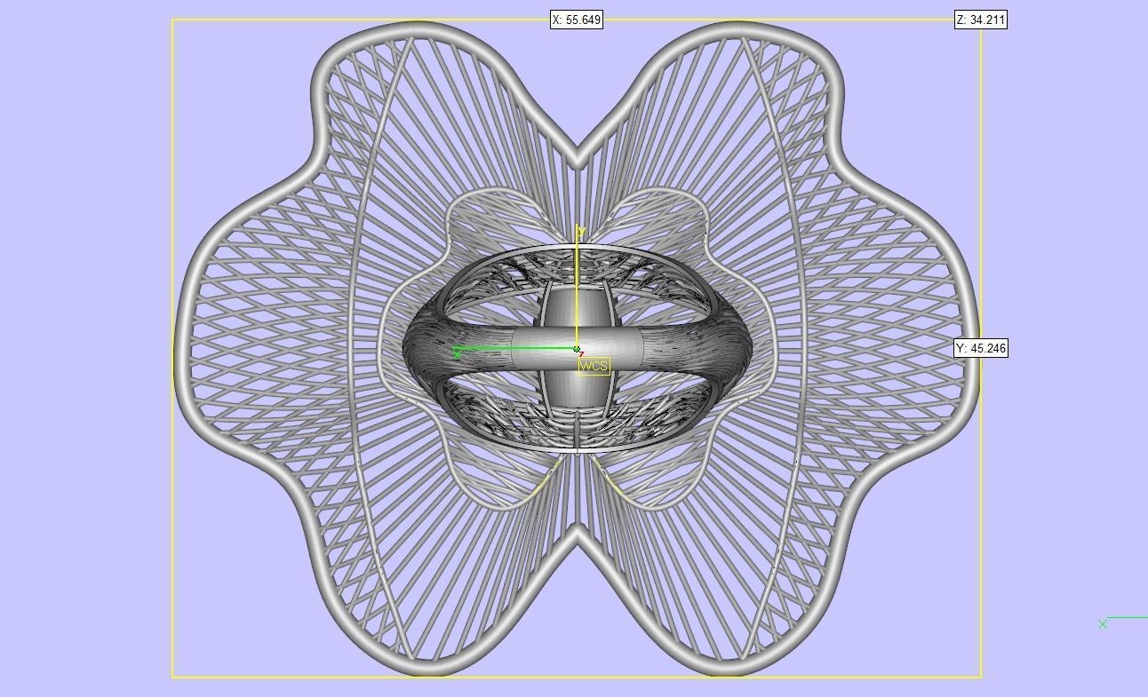 Butterfly filigree ring 3D print model_5
