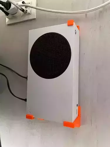 XBOX SERIES S SLIDE IN DOCK ON WALL 3D print model