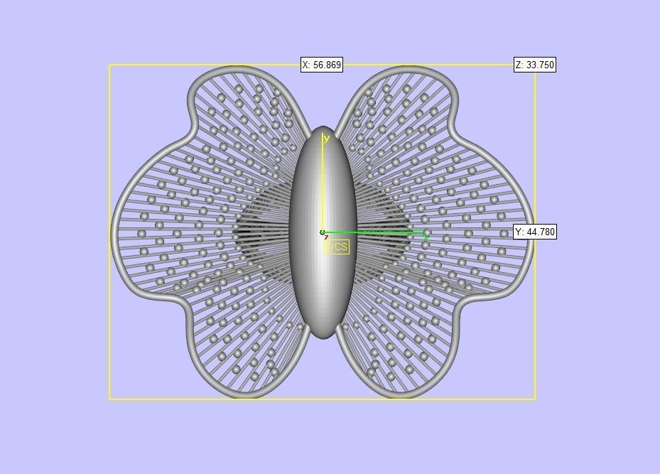 Butterfly Filigree Ring 3D print model_4