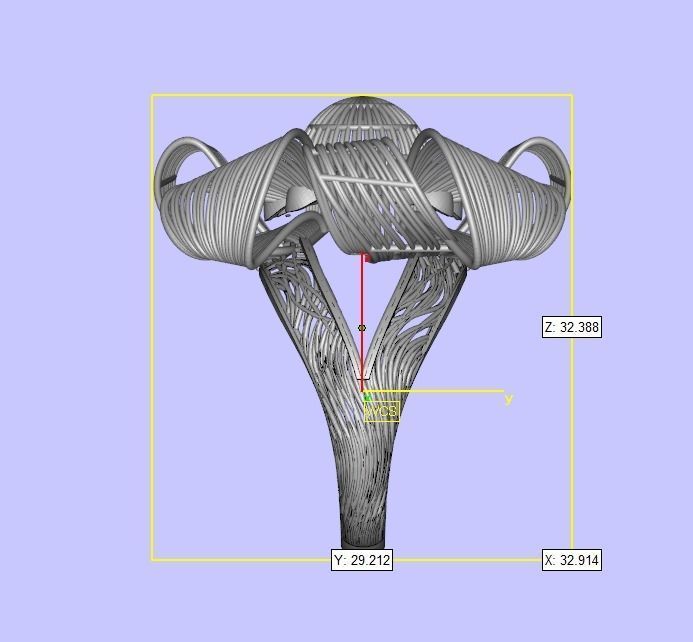 bending curves filigree 3D print model_2
