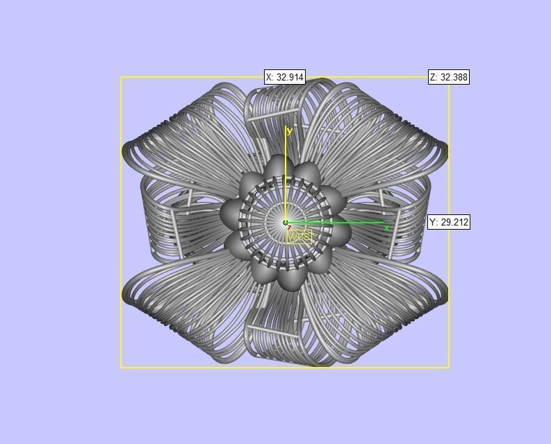 bending curves filigree 3D print model_3