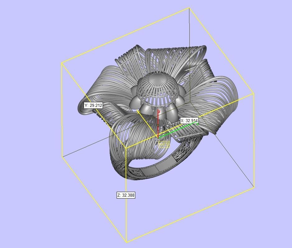 bending curves filigree 3D print model_1