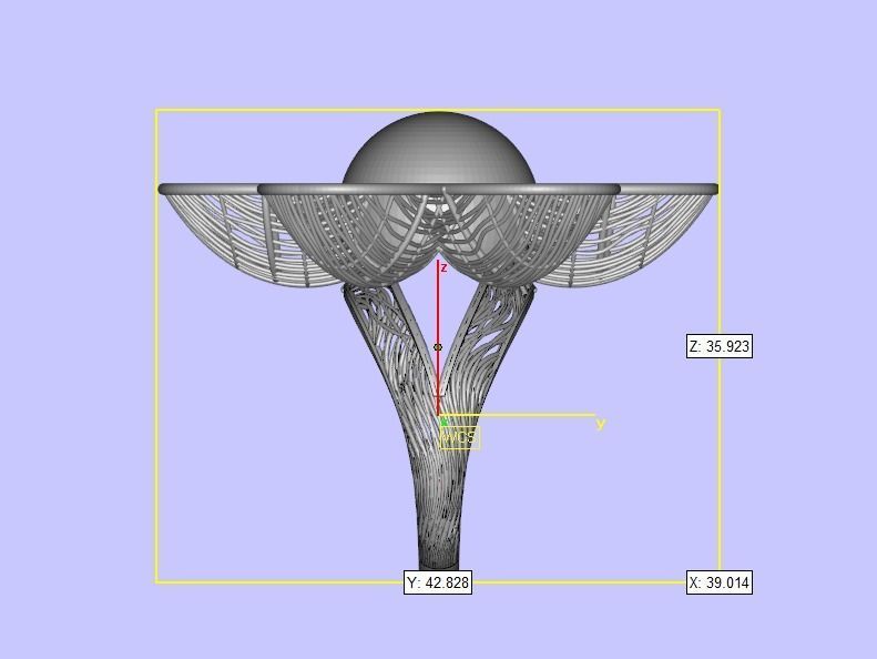 antique plain gold beautiful filigree ring 3D print model_5