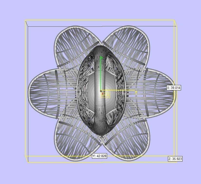 antique plain gold beautiful filigree ring 3D print model_6