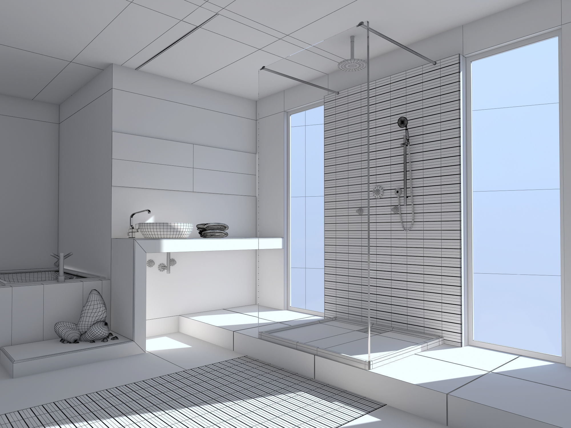 Bathroom 08 3D model_6
