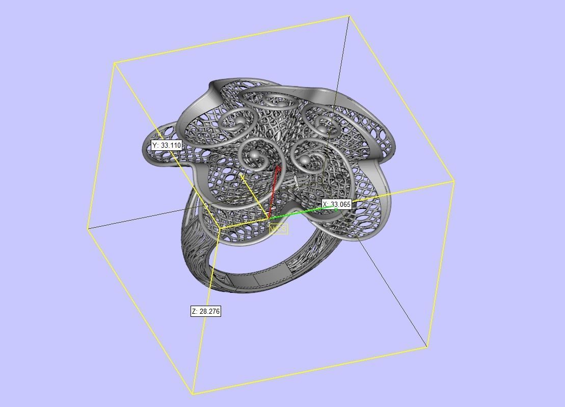 Chamundaai Namah filigree design for 3d print 3D print model_3