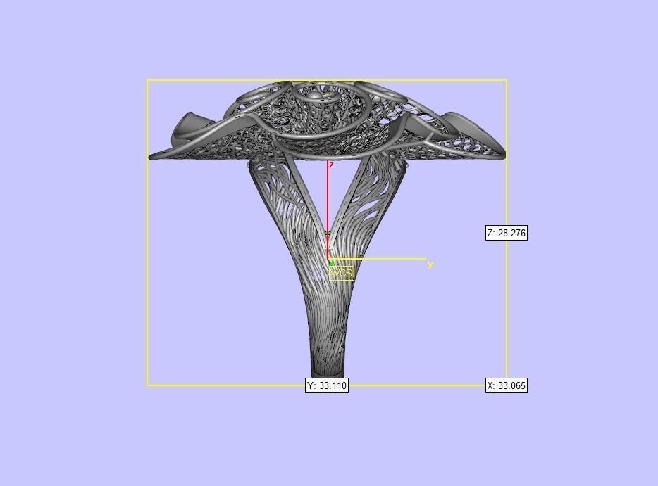 Chamundaai Namah filigree design for 3d print 3D print model_4