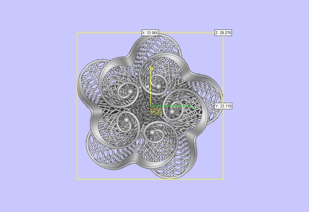 Chamundaai Namah filigree design for 3d print 3D print model_5