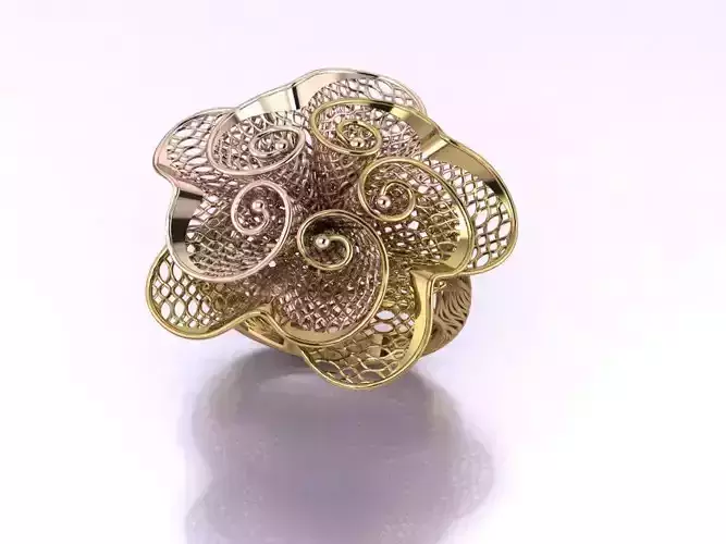 Chamundaai Namah filigree design for 3d print 3D print model