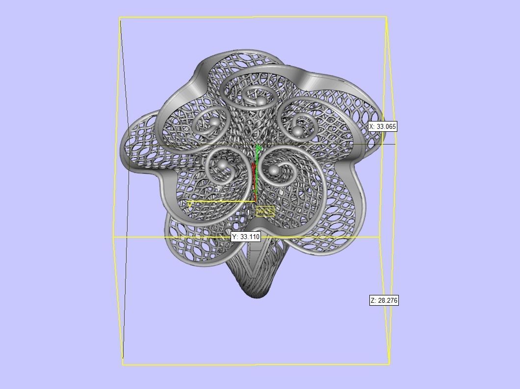 Chamundaai Namah filigree design for 3d print 3D print model_10