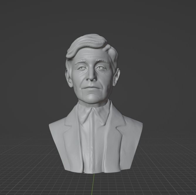 Ellen DeGeneres 3D print model_1