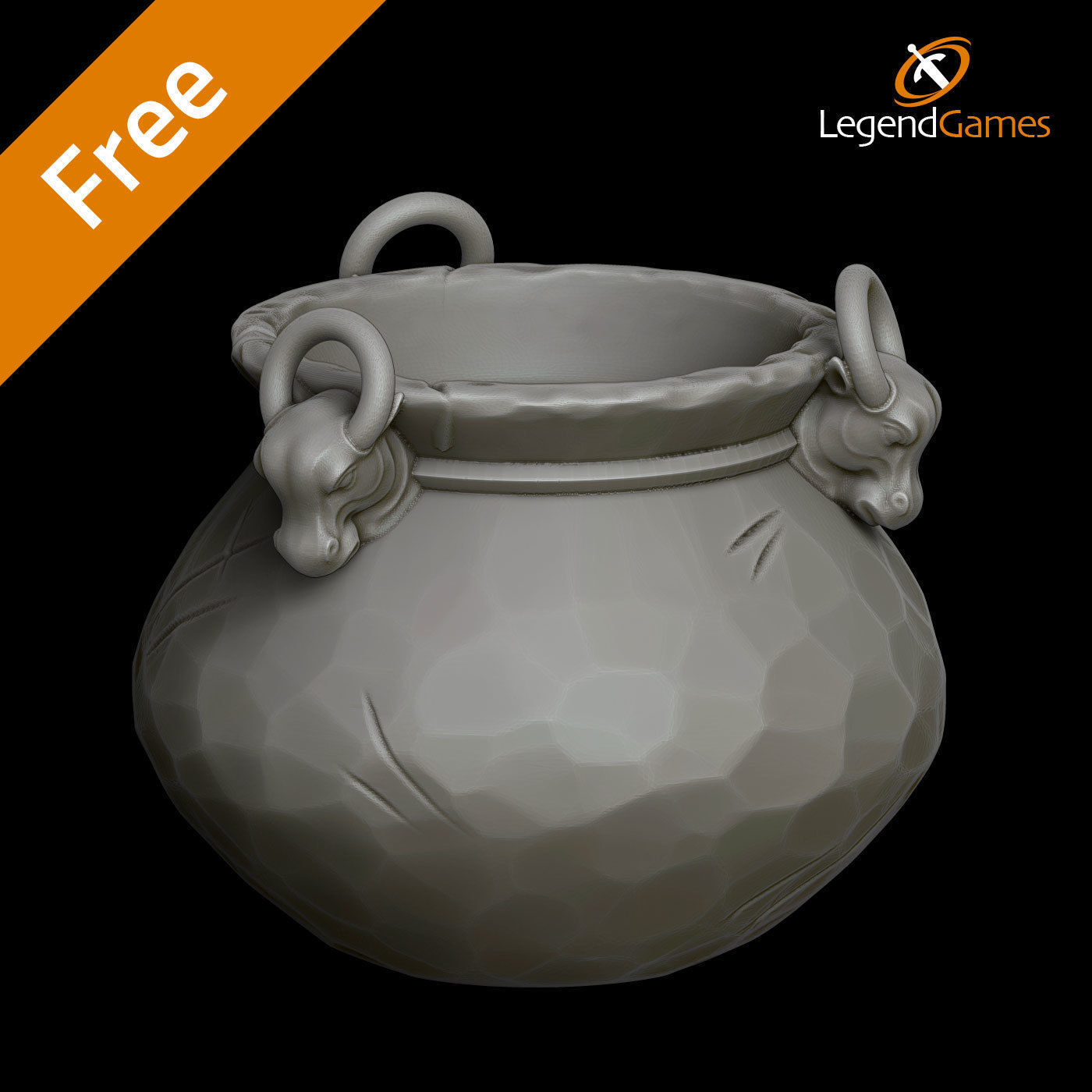 LegendGames Cauldron Set for Halloween 3D print model_5