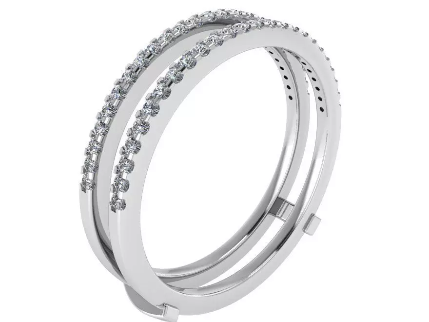 2-Row Oval Ring 1785 3D Print model 3D print model