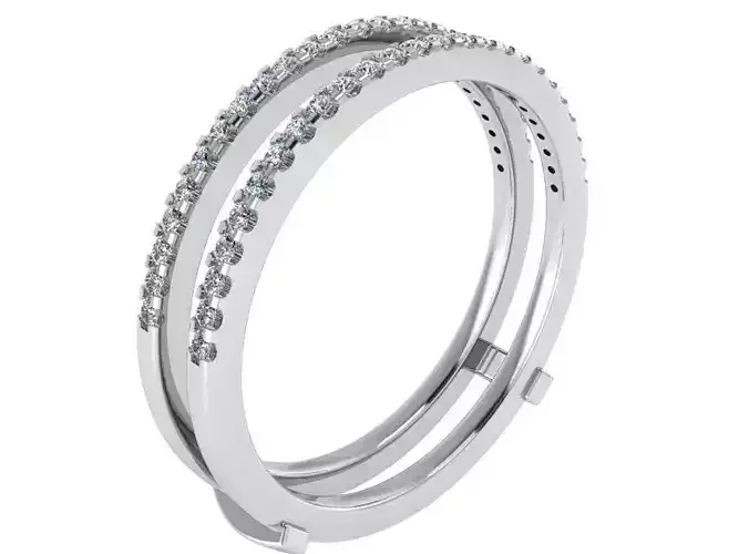 2-Row Oval Ring 1785 3D Print model