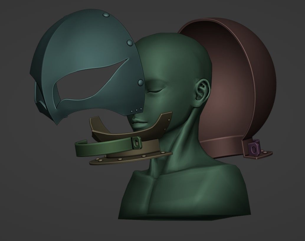 Griffith Prisoner Helmet 3D 3D print model_4