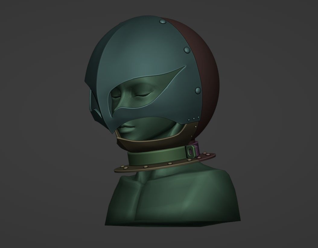 Griffith Prisoner Helmet 3D 3D print model_3
