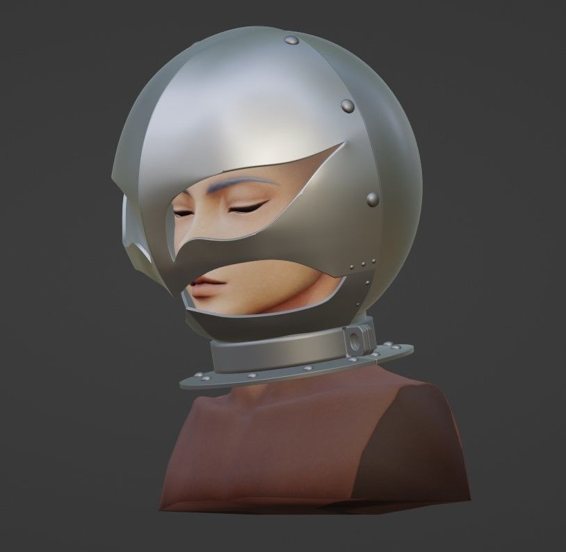 Griffith Prisoner Helmet 3D 3D print model_2