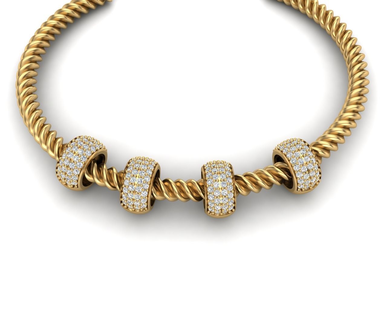 Pandora bracelet 3D print model_10