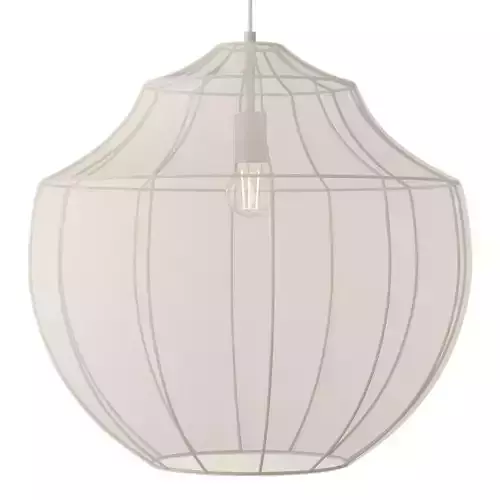 Hanglamp Beau van netstof in cremekleur - Hanging lamp 3D model
