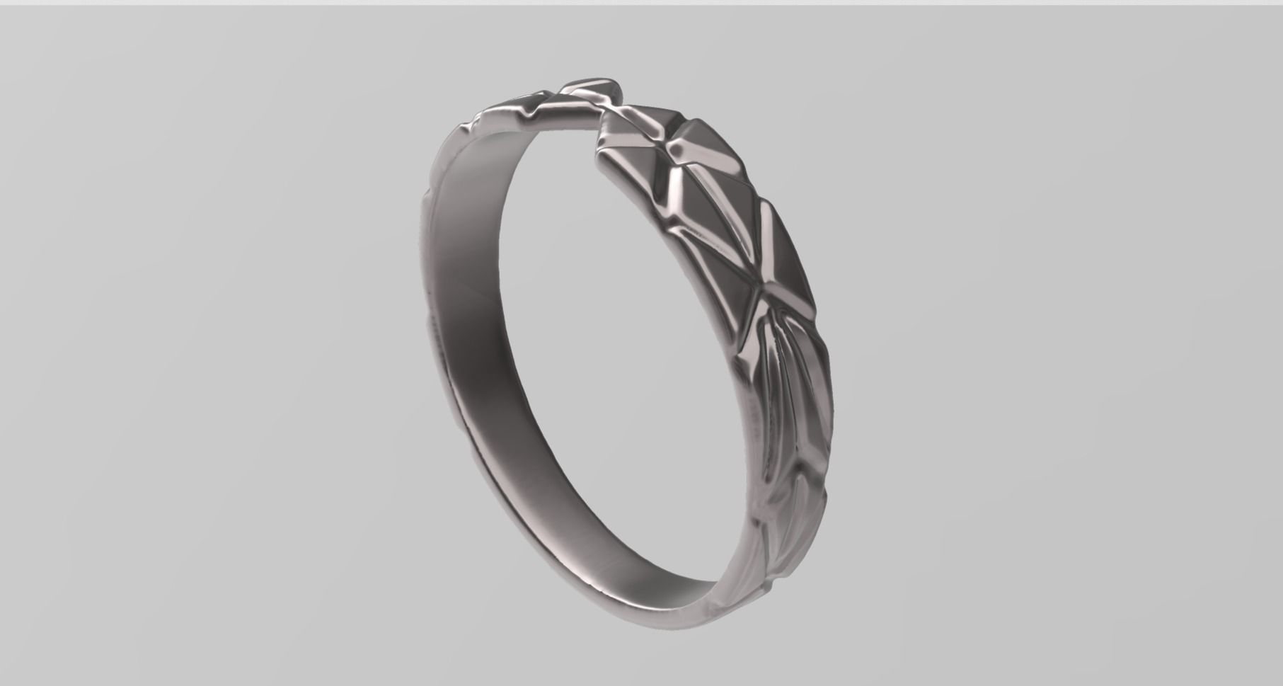 geometric cut bracelet 3D print model_4