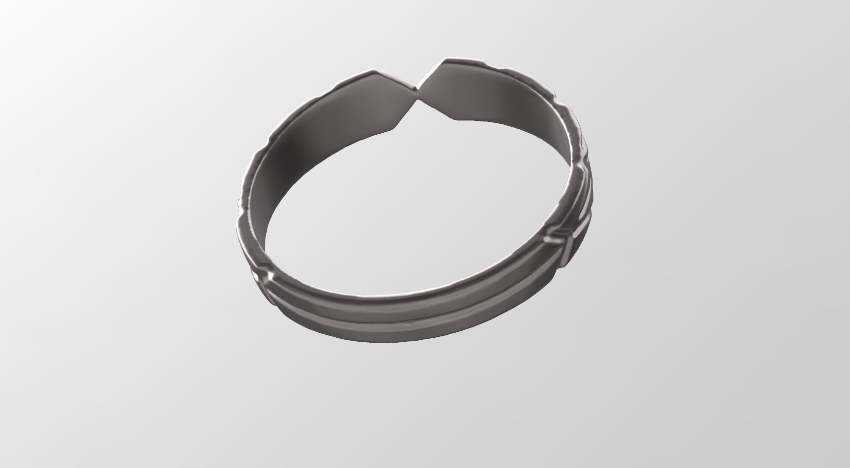 geometric cut bracelet 3D print model_3