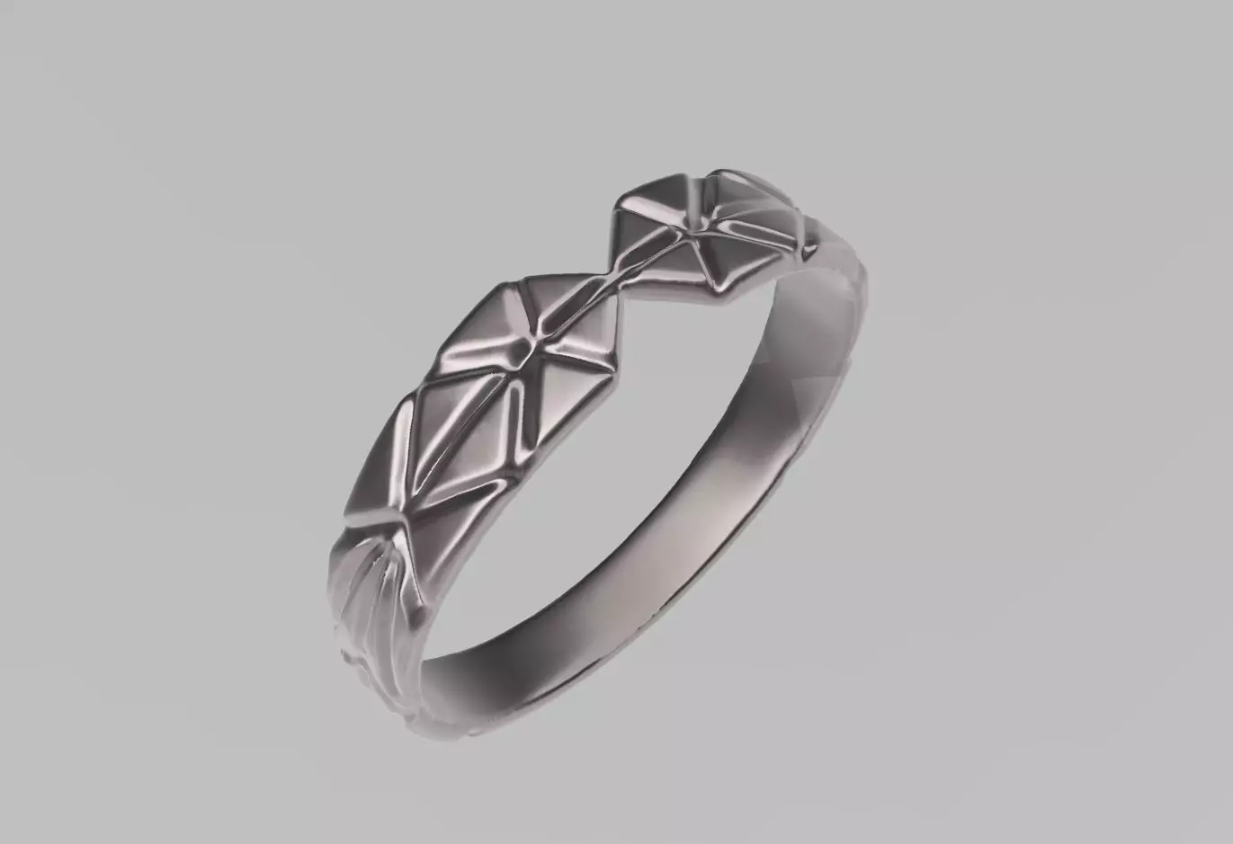 geometric cut bracelet 3D print model_0