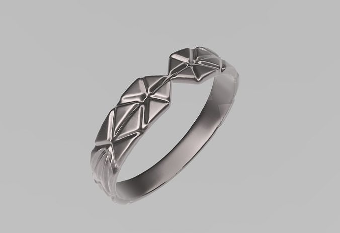 geometric cut bracelet 3D print model