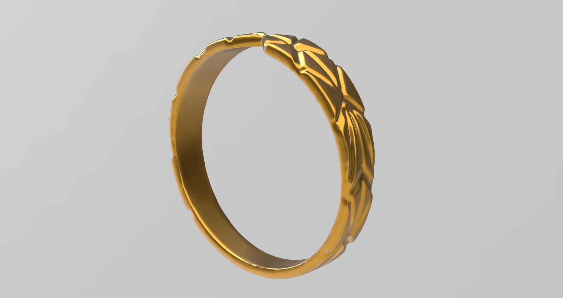 geometric cut bracelet 3D print model_6