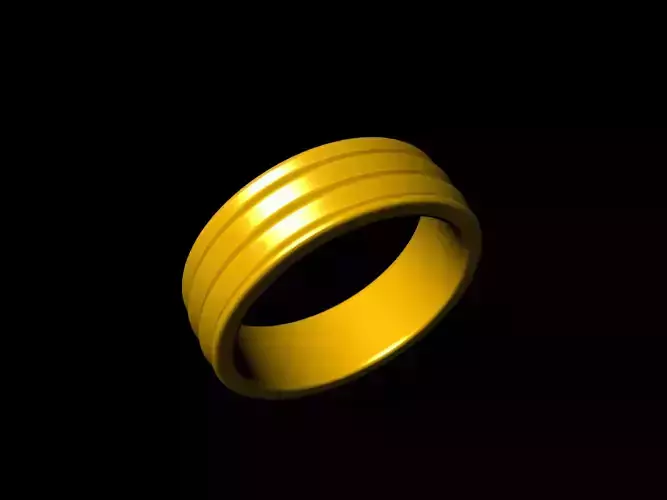 4 sizes wedding ring 5555 stl verified