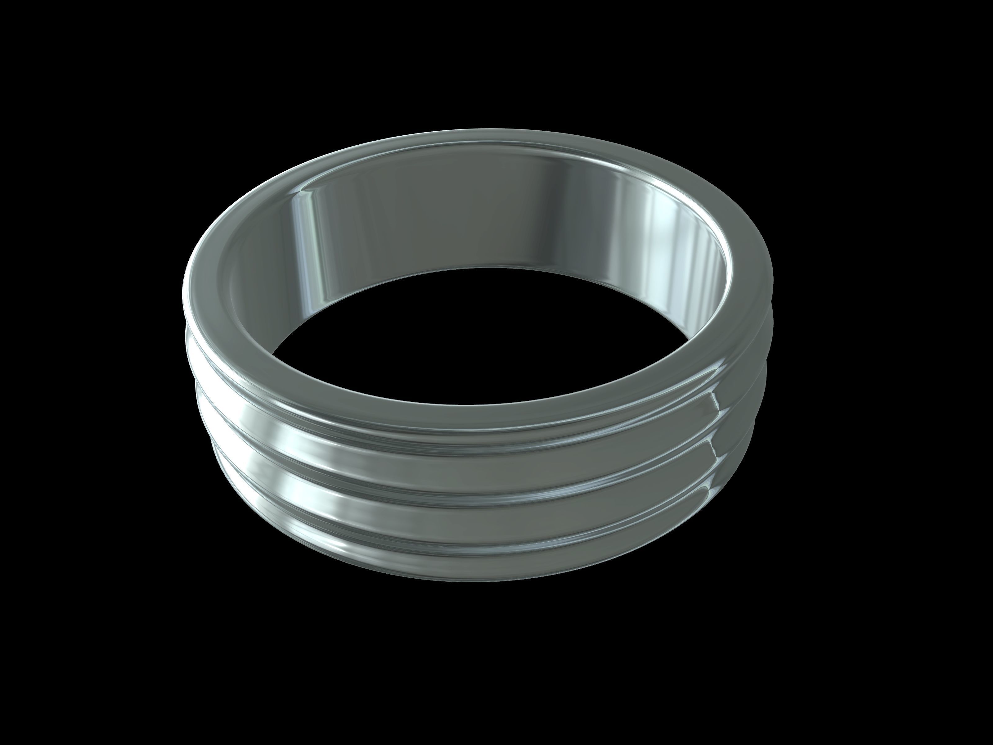 4 sizes wedding ring 5555 stl verified 3D print model_28