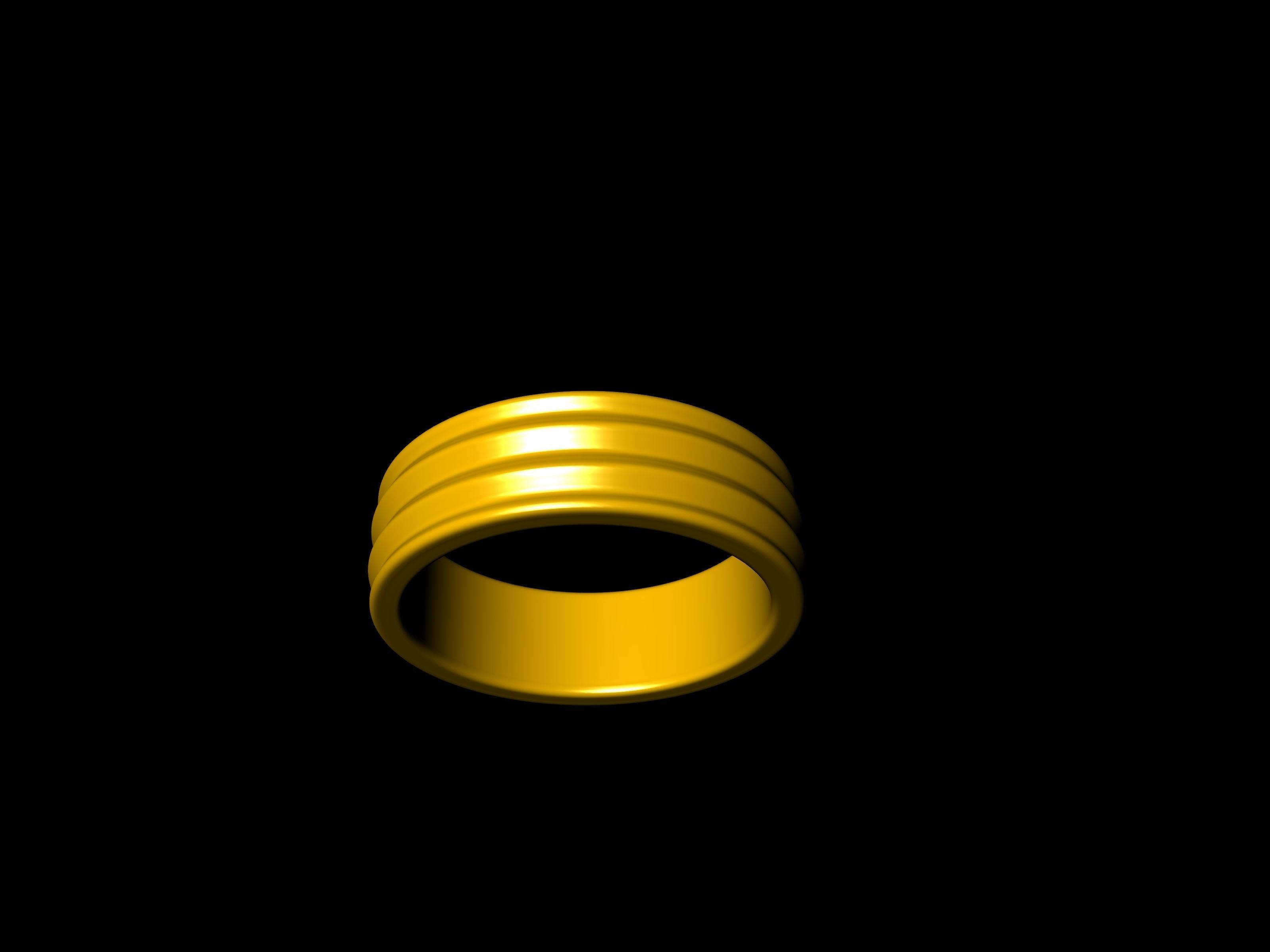 4 sizes wedding ring 5555 stl verified 3D print model_8