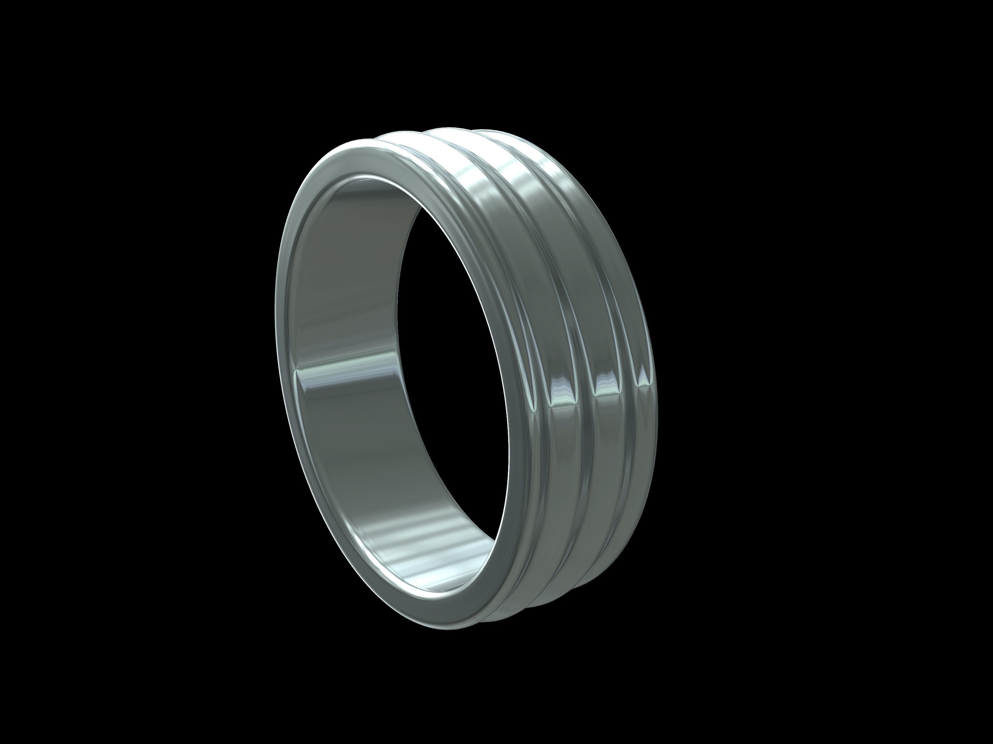 4 sizes wedding ring 5555 stl verified 3D print model_18