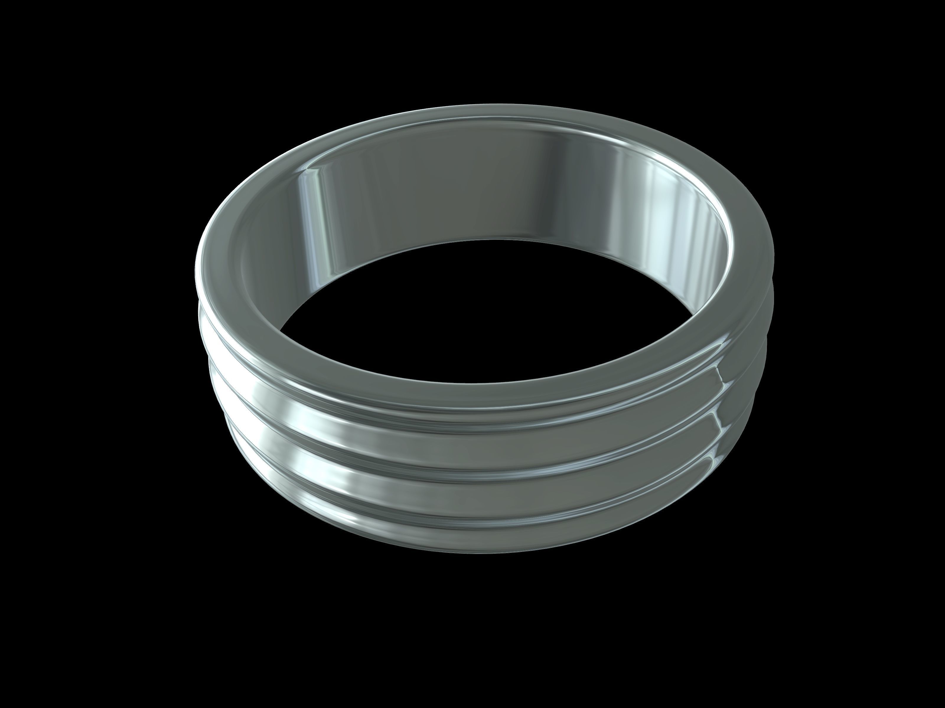 4 sizes wedding ring 5555 stl verified 3D print model_99
