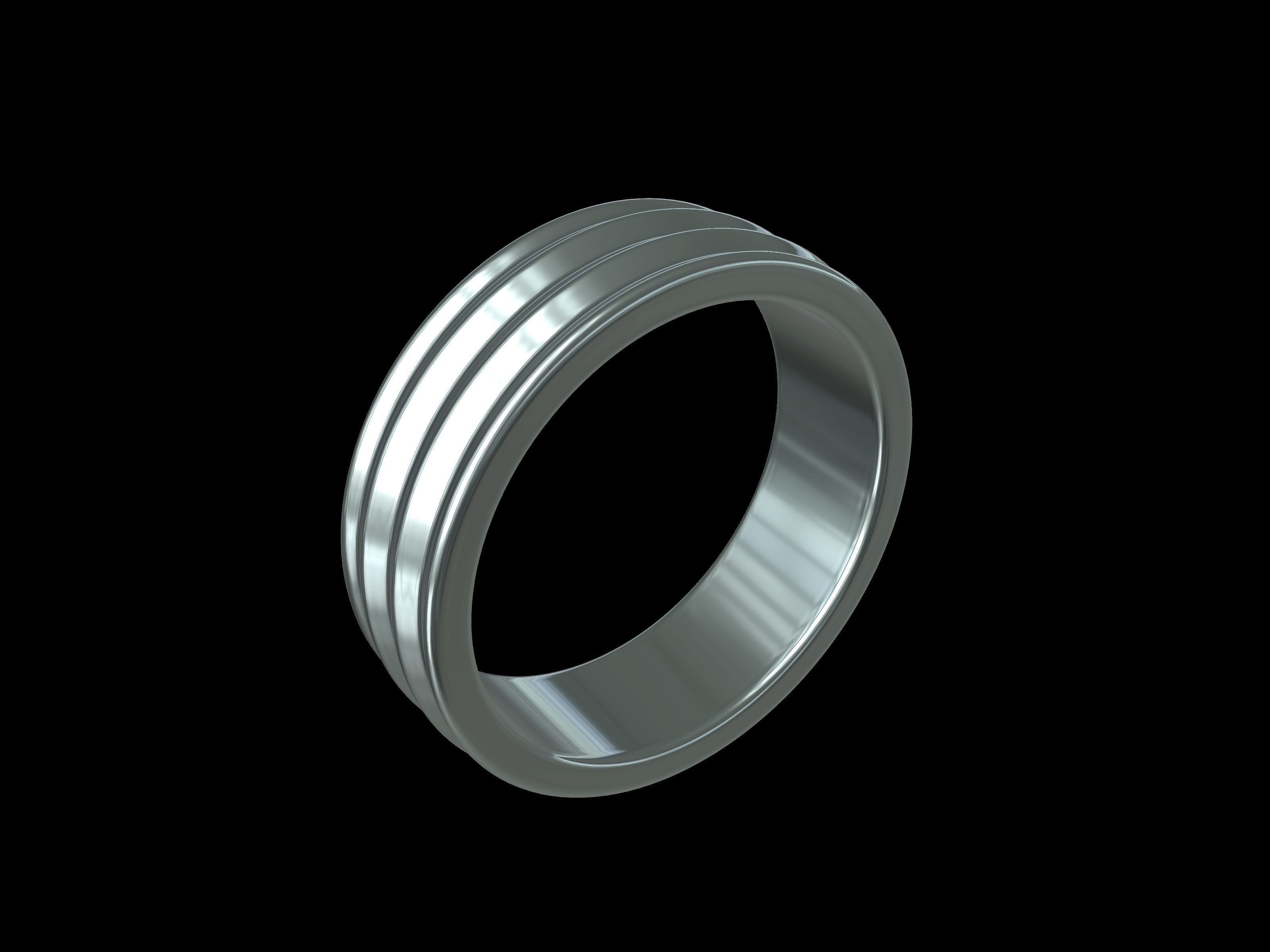 4 sizes wedding ring 5555 stl verified 3D print model_22