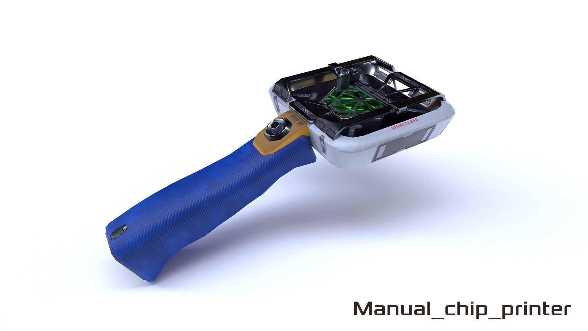 Toolkit sci-fi devices set - lowpoly PBR Low-poly 3D model_11