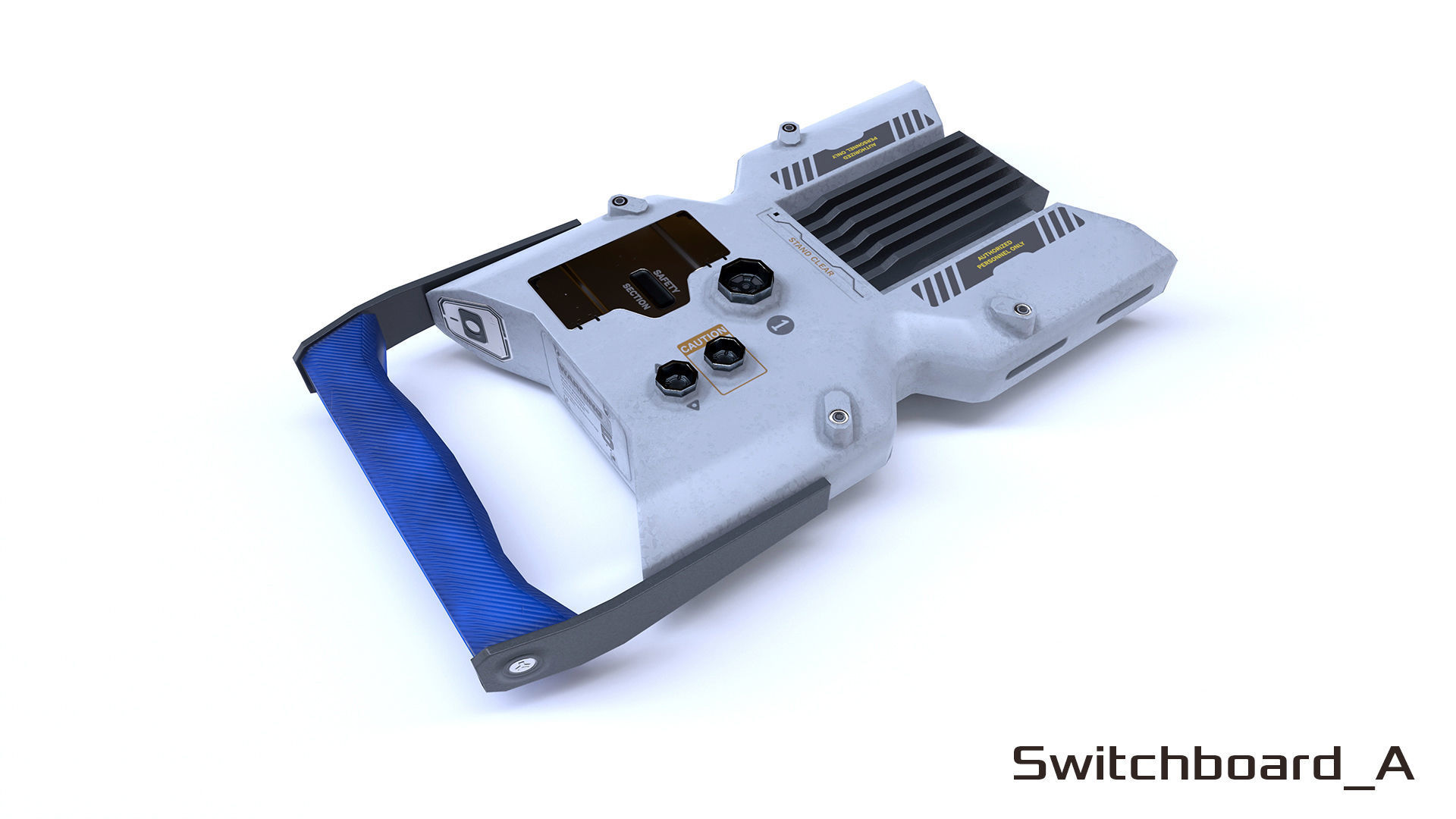 Toolkit sci-fi devices set - lowpoly PBR Low-poly 3D model_8