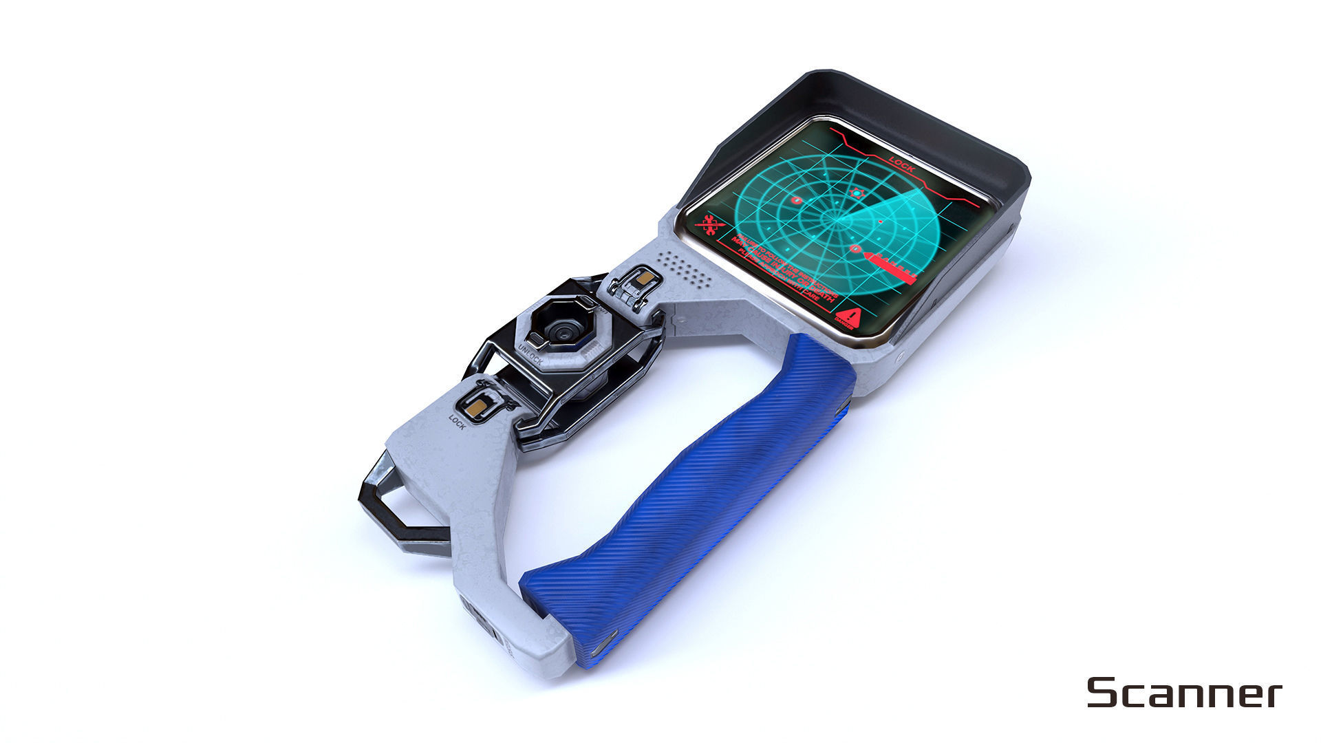 Toolkit sci-fi devices set - lowpoly PBR Low-poly 3D model_10