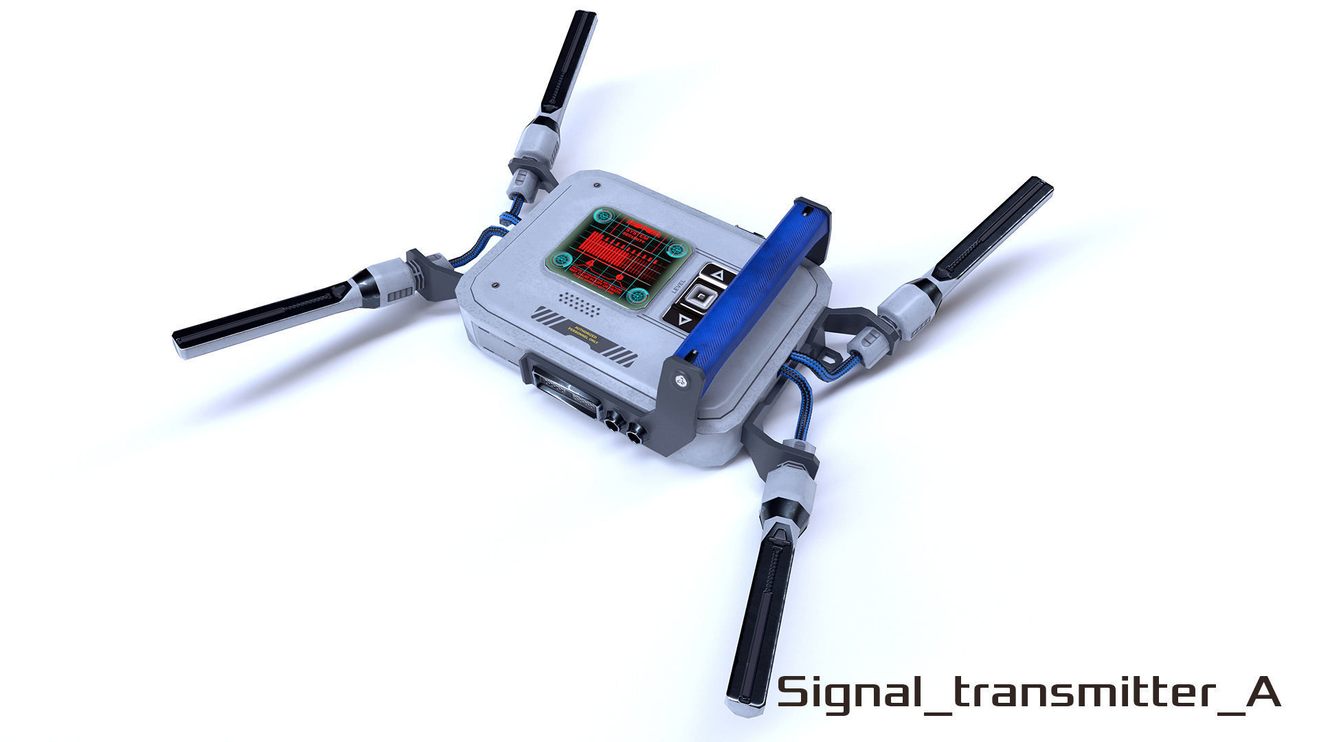 Toolkit sci-fi devices set - lowpoly PBR Low-poly 3D model_6