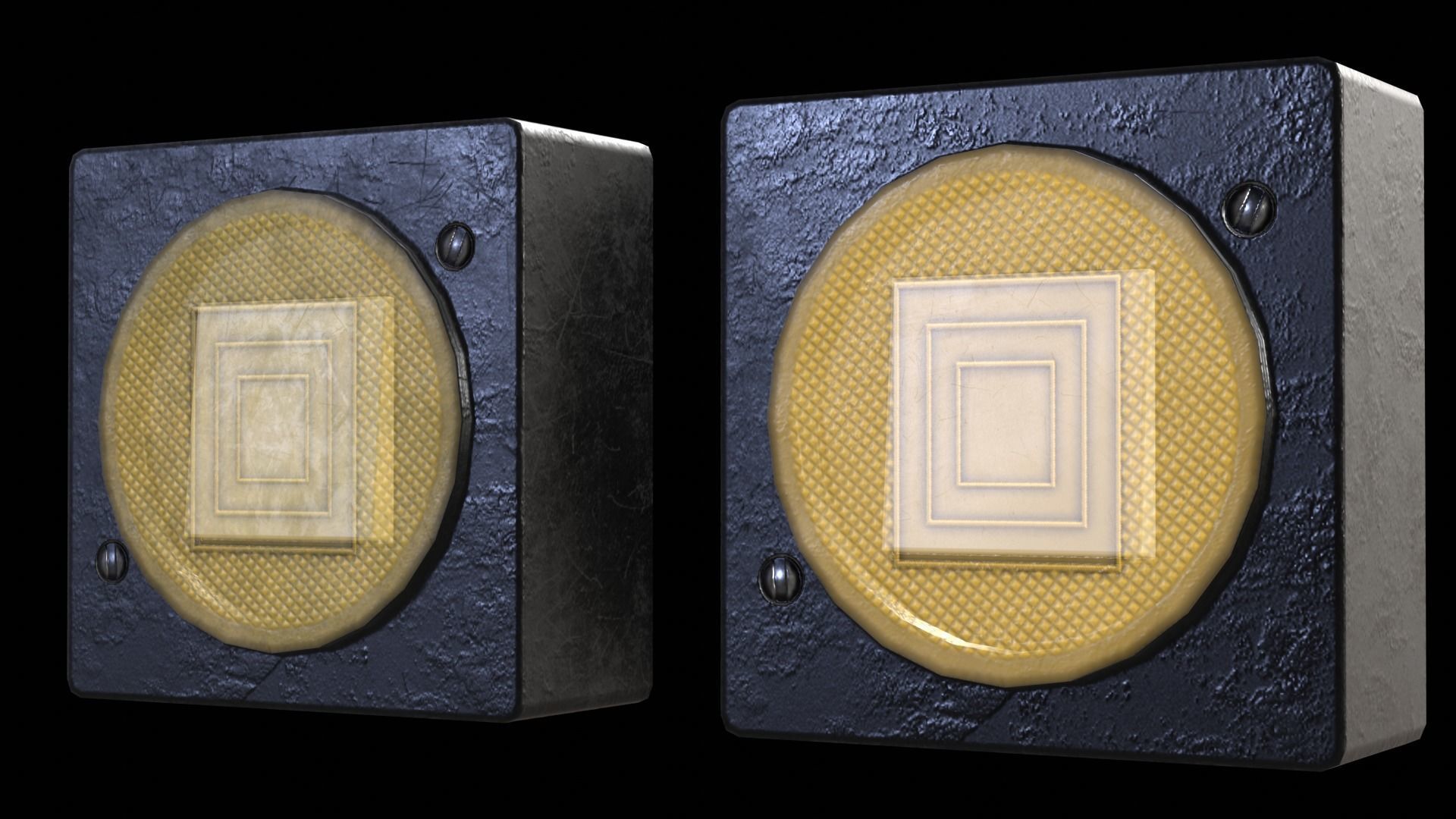 Soviet Light Switches Collection Low-poly 3D model_27