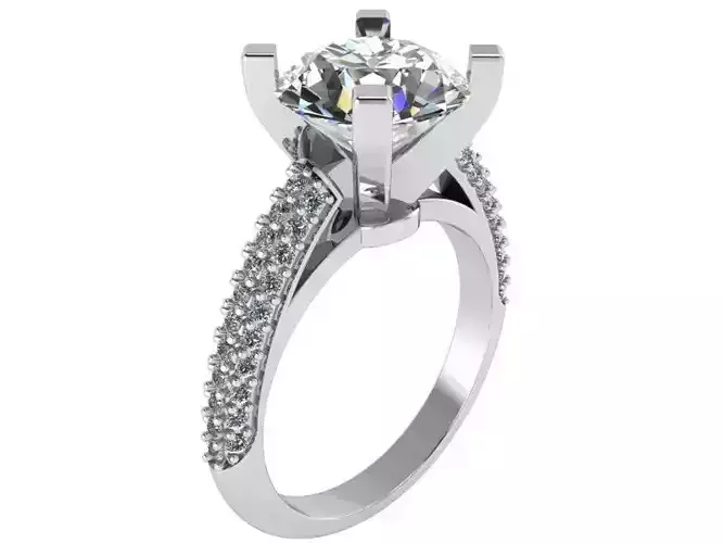 Cushion Braided Ring 1428  3D print model