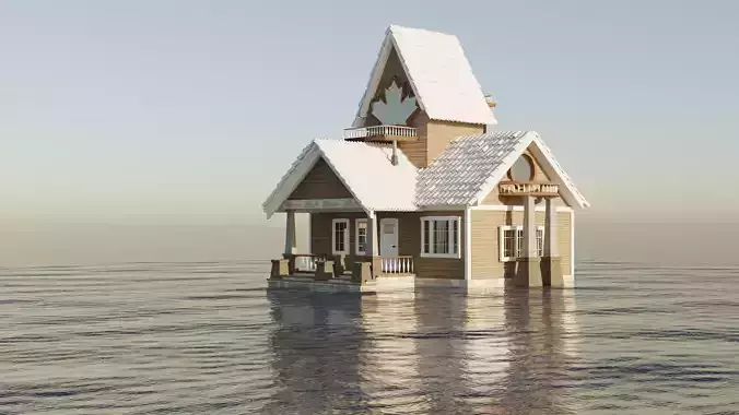 Family House 3D model