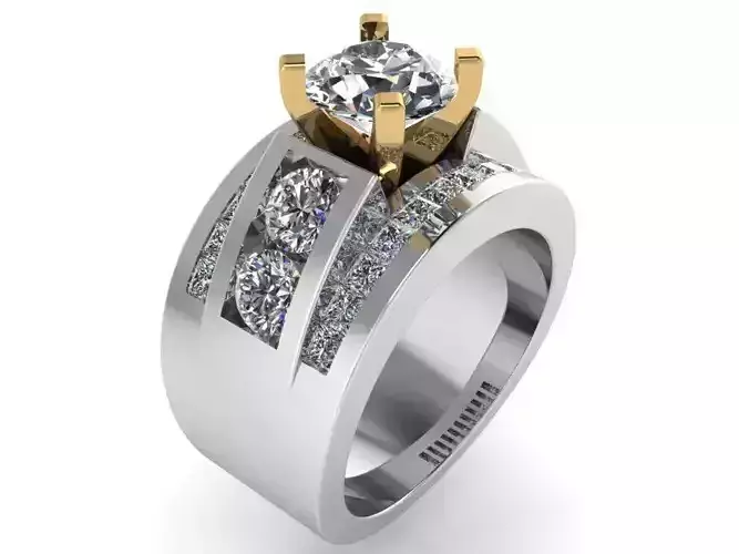 Rhombus Ornamental Ring 1431 3D print model