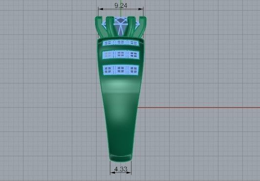 Emerald Diamond Ring 1433  3D print model 3D print model_7