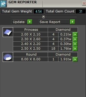 Emerald Diamond Ring 1433  3D print model 3D print model_8